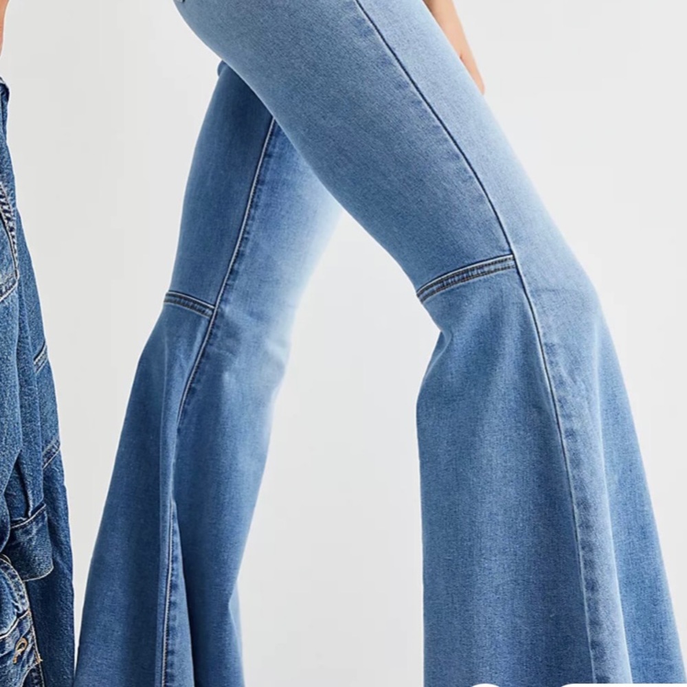Free People Just Float On Flare Jeans